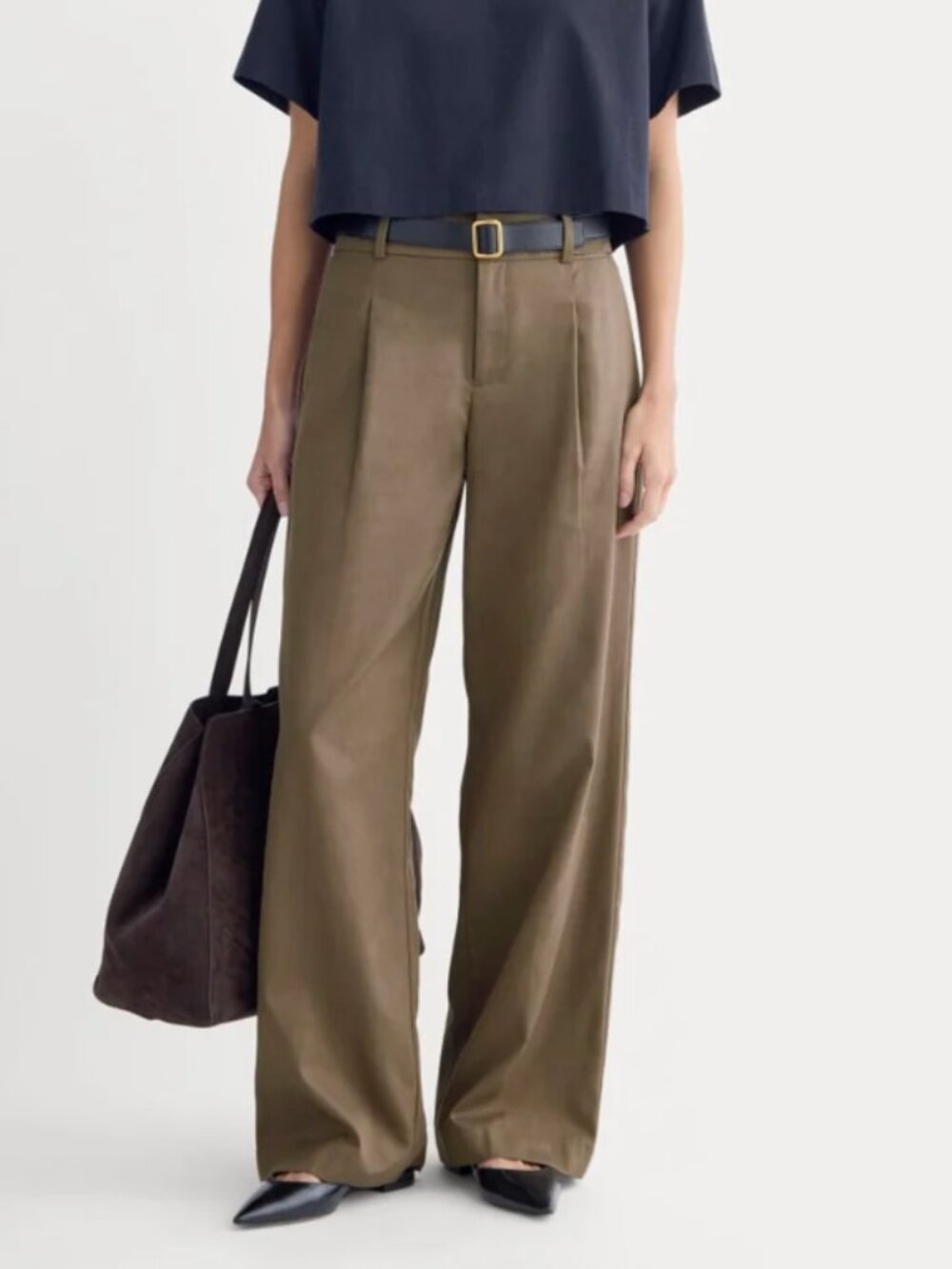 Everlane Wide-Leg Trouser in Buttersmooth